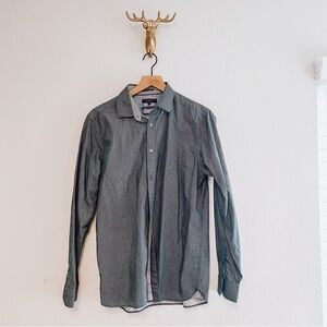 Ted Baker Men's Gray Dress Shirt Size 4/40"